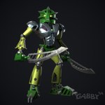 1:1 3d_(artwork) armor better_version_at_paywall biomechanical bionicle blender_(artwork) digital_media_(artwork) gabby94 glowing glowing_eyes gradient_background green_body green_eyes hi_res humanoid lego lewa looking_at_viewer machine male mask melee_weapon not_furry robot robot_humanoid silver_body simple_background solo sword toa weapon