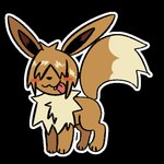 1:1 2024 alpha_channel ambiguous_gender blush blush_stickers cute_fangs digital_media_(artwork) dipstick_tail eevee fangs feral feral_with_hair generation_1_pokemon hair happy ibispaint_(artwork) jackrabbit_(artist) markings munchkin_(jackrabbit) nintendo pokemon pokemon_(species) shaded simple_shading solo standing sticker_pack tail tail_markings teeth trans_(lore) trans_man_(lore)