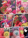 2020 5_fingers absurd_res animal_genitalia animal_penis anthro areola balls bent_over big_breasts big_macintosh_(mlp) blindfold breasts butt clothing comic cutie_mark dabbing daring_do_(mlp) dialogue digital_media_(artwork) english_text equid equine equine_genitalia equine_penis erection eyes_closed female female_penetrated fingers friendship_is_magic from_behind_position genitals group hasbro hi_res huge_breasts male male/female male_penetrating male_penetrating_female mammal maud_pie_(mlp) medial_ring meme my_little_pony nipples open_mouth penetration penis pinkie_pie_(mlp) princess_luna_(mlp) red_balls red_penis rope sex text thebigbadwolf01 through_wall