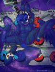 Rating: q
ID: 644552
Date: 2015-04-25 04:15:49 -0400
Status: active
Score: 46
absurd_res anthro arcade_controller arms_above_head bdsm berndem-bones blue_body blue_feathers blue_fur blue_hair bodily_fluids bound breasts controller cord crossover drooling electronics english_text equid equine exposure_variation feathered_wings feathers featureless_breasts featureless_crotch female feral friendship_is_magic fur game_console game_controller gun hair hasbro headgear headphones headset hi_res hooves horn inside joystick mammal microphone my_little_pony mythological_creature mythological_equine mythology n64_controller navel nes_console nes_controller nes_max_controller nes_zapper nintendo nintendo_64 nintendo_button_symbol nintendo_console nintendo_controller nintendo_entertainment_system open_mouth possession power_glove power_pad princess_luna_(mlp) ranged_weapon retro_console retro_controller saliva snes_controller solo spread_legs spreading submissive submissive_female super_advantage_controller super_nintendo teeth text tongue toy toy_gun underhoof weapon winged_unicorn wings wired_controller post #644552