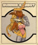 2023 absurd_res anthro archie_comics ardan_norgate breasts bunnie_rabbot cleavage clothed clothing cowboy_hat eyeshadow female fur green_eyes hat headgear headwear hi_res huge_filesize lagomorph leotard leporid lidded_eyes looking_at_viewer makeup mammal open_mouth orange_body orange_fur prosthetic prosthetic_arm prosthetic_leg prosthetic_limb rabbit sega skindentation solo sonic_the_hedgehog_(archie) sonic_the_hedgehog_(comics) sonic_the_hedgehog_(series)