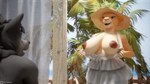 16:9 3d_(artwork) anthro areola big_breasts blender_(artwork) breasts canid canine canis clothing dark_areola dark_nipples digital_media_(artwork) disney dress duo felid female flashing flashing_breasts fur hat headgear headwear hi_res lion male mammal mmad nala_(mayosplash) nala_(the_lion_king) nude_beach orange_body orange_fur outside pantherine ricky_(mmad) sun_hat sundress the_lion_king translucent translucent_clothing widescreen wolf