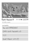 ambiguous_gender bodily_fluids canid canine canis comic crying domestic_dog english_text feral greyscale jenny_jinya loving_reaper mammal monochrome partially_submerged solo tears text water young young_ambiguous young_feral