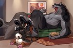 Rating: e
ID: 4801732
Date: 2024-05-23 08:46:28 -0400
Status: active
Score: 280
4_toes anthro between_toes big_feet biped bodily_fluids breath canid canine canis carpet claws clint clint_(clintowolfo) domestic_dog drooling duo eating eating_food fangs feet foot_fetish foot_lick foot_play furniture genitals hi_res huge_feet kneeling leaking_penis licking lying_on_sofa male male/male mammal muscular muscular_male mythological_canine mythological_creature mythology on_sofa open_mouth pawpads paws penis penis_tip saliva shikoku_ken snacks sofa spitz teeth toe_claws toes tongue werecanid werecanine werecreature werewolf wolf zephyxus post #4801732