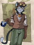 Rating: s
ID: 5545575
Date: 2025-05-03 05:23:36 -0400
Status: active
Score: 4
absurd_res alternative_fashion anthro baal_sylva cane clothing collar domestic_cat eyewear felid feline felis glasses gloves goggles handwear hat hatwear headgear headwear hi_res looking_aside male mammal medallion notched_ear smug_face smug_grin solo steampunk terry_skai tuxedo_cat wolfgang_fh post #5545575