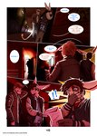 anthro chat_noir_(artist) clothed clothing comic dialogue digital_media_(artwork) duo english_text felid fur hair hi_res hotel jacket joshua_reed lagomorph leather leather_clothing leather_jacket leather_topwear leporid letho_donovan letter letterman_jacket long_ears male mammal open_clothing open_jacket open_topwear pantherine rabbit shocked speech_bubble stripes text tiger topwear url