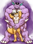 Rating: q
ID: 253432
Date: 2012-10-01 18:03:13 -0400
Status: active
Score: 50
3:4 3_toes 4_toes 5_fingers abs anthro barefoot beard biceps big_muscles body_hair brown_body brown_fur canid canine claws covering covering_another covering_crotch dipstick_tail duo eighty_stevedore_nido facial_hair feet fingers fox fur generation_1_pokemon gloves_(marking) grisser hairy hands_behind_head hi_res horn huge_muscles humanoid_feet larger_male looking_at_viewer looking_down male male/male mammal markings multicolored_tail muscular muscular_male nidoking nintendo nipples nude orange_body orange_fur paws pecs plantigrade pokemon pokemon_(species) pose purple_body purple_skin size_difference smaller_male smile spread_legs spreading tail tail_markings toeless_(marking) toes tusks post #253432