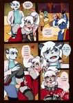 anthro clothed clothing comic crossdressing dialogue english_text generation_5_pokemon genitals hi_res husdur male male/male nintendo oshawott pokemon pokemon_(species) public public_sex sex text zorua