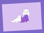 absurd_res anthro asriel_dreemurr bovid cappuchino caprine clothing eyewear fur glasses goat green_eyes hi_res horn male mammal paws robe simple_background sitting solo undertale undertale_(series) white_body white_fur