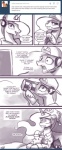 april_fools'_day ask_blog backwards_baseball_cap backwards_hat baseball_cap bob-omb clothing comic crossover dialogue electronics english_text equid equine female feral friendship_is_magic hair hasbro hat headgear headphones headset headwear hi_res holidays horn inanimate_object john_joseco living_bomb long_hair mammal mario_bros monochrome my_little_pony mythological_creature mythological_equine mythology nintendo plushie princess princess_celestia_(mlp) role_reversal royalty star star_(mario_bros) text tumblr waddling_head winged_unicorn wings