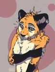 aleks_pakaralex anthro black_body black_fur cheetah digital_media_(artwork) felid feline fur hi_res male mammal markings multicolored_body nude simple_background solo spots spotted_body spotted_fur white_body white_fur yellow_body