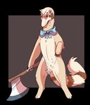 Rating: s
ID: 5386189
Date: 2025-02-20 15:14:56 -0500
Status: active
Score: 3
alpha_channel ambiguous_gender axe brown_background crotch_tuft featureless_crotch fur glistening glistening_eyes head_tuft hi_res holding_axe holding_object imperatorcaesar markings neck_bow red_eyes semi-anthro simple_background solo species_request standing striped_markings striped_tail stripes tail tail_markings tan_body tan_fur tuft post #5386189