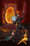 Rating: e
ID: 5578159
Date: 2025-05-17 02:38:34 -0400
Status: active
Score: 6
abs absurd_res anthro argonian ashra-nour bethesda_game_studios breasts butt collar dar-ma felid feline female female/female fire flame_atronach fur fur_markings genitals group heroic_pose hi_res looking_up lying magic mammal markings melee_weapon microsoft muscular muscular_female nipples nude oblivion on_side open_mouth outside portal pululon pussy raised_arm scalie size_difference standing sword teeth the_elder_scrolls trio weapon post #5578159