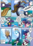 alternate_species clothed clothing comic crown cutie_mark dialogue energy_ball english_text equid equine feathered_wings feathers female friendship_is_magic hair hasbro headgear hi_res horn horse human humanized lauren_faust_(character) magic mammal mauroz multicolored_hair my_little_pony mythological_creature mythological_equine mythology pony purple_hair rarity_(mlp) smack spike_(mlp) steven_magnet_(mlp) summon symbol text tiara twilight_sparkle_(mlp) two_tone_hair white_body white_feathers winged_unicorn wings