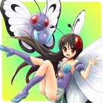 1:1 2010 alternate_species ambiguous_gender animal_humanoid antennae_(anatomy) arthropod arthropod_humanoid brown_hair butterfree compound_eyes duo female feral generation_1_pokemon hair humanoid humanoidized insect insect_humanoid insect_wings lepidopteran long_hair nintendo pokemon pokemon_(species) pokemon_humanoid pokemorph ranphafranboise red_eyes wings