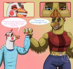 Rating: s
ID: 5541749
Date: 2025-05-01 12:32:41 -0400
Status: active
Score: 7
2025 4_fingers abdominal_scar abs absurd_res anthro artist_logo avian beak beak_scar big_breasts bird blonde_eyebrows blonde_hair blue_bottomwear blue_clothing blue_eyes blue_pants blue_shirt blue_topwear bottomwear breasts cheek_spots chicken claws clothed clothed_anthro clothed_female clothing colored crop_top dancing dialogue digital_drawing_(artwork) digital_media_(artwork) duo english_description english_text eyebrows eyes_closed facial_markings facial_scar fantina_roosett feather_hair feather_hands feathers female female/female female_anthro finger_claws fingers five_nights_at_freddy's five_nights_at_freddy's_4 fredbear_college freddy_fazbear's_pizzeria_simulator fully_clothed fully_clothed_anthro fully_clothed_female funtime_chica_(fnaf) galliform gallus_(genus) gradient_background grey_claws hair half-closed_eyes hand_holding head_markings heterochromia hi_res larger_anthro larger_female light lighting lips logo markings midriff mohawk motion_lines multicolored_hair multiple_scenes muscular muscular_anthro muscular_female narrowed_eyes navel nightmare_chica_(fnaf) niph_enztab open_mouth open_smile orange_beak orange_markings pants phasianid pink_eyebrows pink_eyes pink_scar pink_tongue pockets pseudo_hair purple_wristband red_clothing red_crop_top red_eyes red_hair red_lips red_shirt red_topwear scar scottgames shaded sharp_teeth shirt shoulder_scar simple_background simple_shading size_difference skywater smile smiling_at_another tail tail_feathers teeth text thick_thighs tongue toothed_beak topwear two_tone_hair white_body white_feathers white_hair white_tail yellow_tail post #5541749