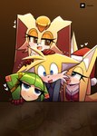 aged_up blush canid canine clothing cosmo_the_seedrian costume cream_the_rabbit elemental_creature female flora_fauna fox group hi_res howxu lagomorph leporid male male/female mammal miles_prower plant rabbit santa_costume seedrian sega sonic_boom sonic_the_hedgehog_(series) sonic_x zooey_the_fox