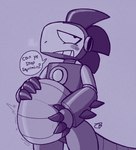 Rating: q
ID: 5477246
Date: 2025-04-02 13:10:05 -0400
Status: active
Score: 31
anthro belly blush crudeburger dinosaur dromaeosaurid louis_razbot_(crudeburger) machine male prehistoric_species reptile robot robot_anthro scalie screen screen_face shaded_sketch sketch solo squirming talking_to_prey theropod vore post #5477246