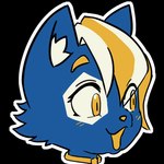 1:1 alpha_channel anthro biped blonde_eyebrows blonde_hair blue_body blue_ears blue_fur chizi domestic_cat e621 eyebrows felid feline felis fur hair hexerade male male_anthro mammal mascot meme multicolored_hair pog_face pogchamp reaction_image solo sticker two_tone_hair white_hair white_inner_ear yellow_eyes yellow_nose