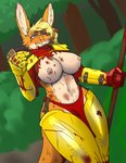 Rating: e
ID: 4507140
Date: 2023-12-31 19:13:32 -0500
Status: active
Score: 14
anthro armor big_breasts blonde_hair blood blood_on_body blood_on_hand bodily_fluids bottomwear breasts brown_nose canid canine clothing crumbs damaged_armor dessert detailed_background eating eating_food female food fox fur gauntlets gloves green_eyes hair handwear hi_res izalith_neferith lips loincloth long_ears mammal messy nipples orange_body orange_fur outside pastry pie pie_slice pink_nipples plant scar shoulder_pads shrub solo stick tan_body tan_fur torn_clothing tree usuario2 post #4507140