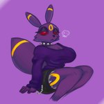 1:1 alternative_fashion anthro big_breasts breasts clothed clothing digital_drawing_(artwork) digital_media_(artwork) eeveelution female generation_2_pokemon goth lissnomsnail nintendo pokemon pokemon_(species) umbreon