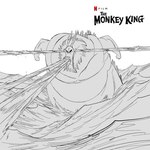 1:1 anthro ao_guang asian_mythology belly big_belly chinese_mythology concept_art dragon dragon_king east_asian_mythology eastern_dragon horn juliaon_art long_mustache macro male mane marine monochrome morbidly_obese morbidly_obese_anthro mythological_creature mythological_scalie mythology obese obese_anthro obese_male overweight overweight_anthro overweight_male scalie sea sketch solo the_monkey_king_(netflix) water