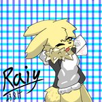 1:1 2023 card clothed clothing dated eeveelution fur generation_1_pokemon hi_res joker_(playing_card) jolteon keyo_sarose male nintendo one_eye_closed pattern_background playing_card pokemon pokemon_(species) raiy simple_background solo suit tongue tongue_out wink yellow_body yellow_eyes yellow_fur