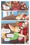 2020 abz anthro bassariscus canid canine canis cel_shading comic dialogue digital_drawing_(artwork) digital_media_(artwork) duo english_text female fennec_fox fox hi_res male mammal procyonid pupspace ring-tailed_cat shaded text true_fox wolf