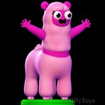 1:1 3d_(artwork) 3d_modeling 3d_print alpaca alpaca_taur camelid camelid_taur centaurworld digital_media_(artwork) european_mythology female feral fluffy greek_mythology happy hi_res humanoid_taur looking_straight mammal mammal_taur mythology netflix nude open_mouth open_smile pink_body quadruped sillytoys simple_background smile solo spread_arms tail taur wammawink