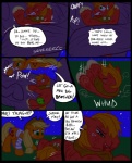 2012 angry applejack_(mlp) big_macintosh_(mlp) blonde_hair blood blood_in_mouth blood_on_face bodily_fluids clothed clothing comic cowboy_hat cutie_mark dialogue digital_media_(artwork) earth_pony english_text equid equine female feral fight freckles friendship_is_magic fur green_eyes group hair hasbro hat headgear headwear horse male mammal metal_(artist) monster my_little_pony night nosebleed orange_body orange_fur orange_hair outside plow_yoke pony punch red_body red_fur rescue scratches text wounded