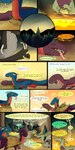 absurd_res campfire comic cooking dinosaur dragon dragonscape drekir dromaeosaurid drugs english_text female feral fire forl_(thepatchedragon) gift group hi_res hiker_(thepatchedragon) jat_(thepatchedragon) male morning mythological_creature mythological_scalie mythology post-apocalyptic prehistoric_species ralan_(thepatchedragon) reptile scalie smoking_pipe sunrise text thepatchedragon theropod tribal tribal_clothing