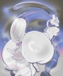 alternative_fashion anthro anus balls big_balls big_butt bodily_fluids butt butt_sniffing clothing collar eeveelution facesitting generation_1_pokemon generation_6_pokemon genitals goth hi_res huge_butt larger_male legendary_pokemon lingerie looking_back male male/male mewtowo_(shadman) mewtwo musk nintendo penis pokemon pokemon_(species) puffy_anus raised_tail shooty_(shootysylveon) sitting_on_another size_difference sniffing submarine_screw sweat sylveon tail tail_anus