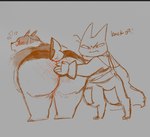 Rating: e
ID: 3371118
Date: 2022-06-03 19:40:32 -0400
Status: active
Score: 38
anthro badger badgerclops big_butt butt cartoon_network covering covering_another domestic_cat duo english_text felid feline felis male male/male mammal mao_mao:_heroes_of_pure_heart mustelid musteline oof3001 overweight overweight_male possessive sheriff_mao_mao_mao text post #3371118