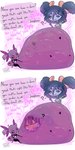 1:2 absurd_res ambiguous_gender ambiguous_prey anthro arachnid arthropod belly big_belly cami_gz clothing confusion digital_drawing_(artwork) digital_media_(artwork) duo english_text fan_character female female_pred frisk_(undertale) hi_res huge_belly internal larger_prey muffet multi_arm multi_eye multi_limb ribbons size_difference smaller_female smaller_pred spider text undertale undertale_(series) vore