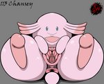 anus big_anus big_butt bodily_fluids butt chansey clitoris curling_toes darkened_genitalia digital_media_(artwork) featureless_feet feet female feral generation_1_pokemon genital_fluids genitals grey_background hi_res huge_butt huge_thighs looking_at_viewer mammal nintendo plump_labia pokemon pokemon_(species) presenting presenting_pussy puffy_anus pussy rapistwerewolf short_tail simple_background smile soles solo spread_legs spread_pussy spreading tail thick_thighs vaginal_fluids wide_hips