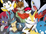 2016 ambiguous_gender anthro azumarill black_body black_fur black_nose blue_body blue_eyes blue_fur braixen branch brown_eyes canid canine chest_spike clothed clothing emolga eyewear fan_character feral fox fur generation_2_pokemon generation_4_pokemon generation_5_pokemon generation_6_pokemon glasses group hand_spike inner_ear_fluff lagomorph leporid long_ears lucario male mammal nintendo orange_eyes pokeball pokemon pokemon_(species) pokemon_trainer rabbit red_eyes red_nose rex_kitsune skarmory spikes spikes_(anatomy) stick traditional_media_(artwork) tuft weavile white_body white_fur winick-lim yellow_body yellow_fur