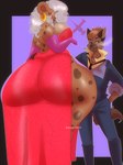 absurd_res anthro big_butt butt clothed clothing cowboy_bebop date disney duo english_text ezukapizumu female hi_res hip_grab huge_butt hyena male male/female mammal nicky_graves silver_(ezukapizumu) size_difference smoking spotted_hyena suit_and_tie text thick_thighs who_framed_roger_rabbit wide_hips