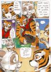 2015 ailurid anthro better_late_than_never comic daigaijin dialogue dreamworks english_text felid female kung_fu_panda male mammal master_shifu master_tigress painting_(artwork) pantherine red_panda text tiger traditional_media_(artwork) url watercolor_(artwork)