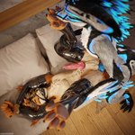 Rating: e
ID: 5653535
Date: 2025-06-19 13:35:53 -0400
Status: active
Score: 47
1:1 3d_(artwork) absurd_res animal_genitalia animal_penis anthro anthro_on_anthro anthro_penetrated anthro_penetrating anthro_penetrating_anthro arm_warmers arms_above_head arms_tied armwear ball_gag balls bdsm biped black_body black_claws black_fur blender_(artwork) blender_cycles blue_penis bodily_fluids bondage bound brown_body brown_fur canid canine canine_genitalia canine_penis canis claws clothing cum cum_drip cum_dripping_from_penis cum_on_penis depth_of_field digital_media_(artwork) dominant dragonplayer dragonplayer_(character) dripping duo erection feet foot_fetish foot_lick foot_play fox fur furniture gag gagged genital_fluids genitals grey_body grey_fur hair hi_res hindpaw inside jex jexouium knot latex latex_arm_warmers latex_armwear latex_clothing latex_legwear latex_stockings latex_thigh_highs legwear licking lying lying_on_sofa male male/male male_penetrated male_penetrating male_penetrating_male mammal multicolored_body nude on_sofa open_mouth pawpads paws penetration penis pink_penis reflection restraints rexouium rolen rope rope_around_wrist rope_bondage sex slim slim_anthro slim_male slim_sub smile sofa stockings submissive submissive_male tail tan_body tan_fur teeth thigh_highs toe_claws toes tongue tongue_out white_body white_fur yellow_body yellow_fur post #5653535