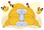 2024 ampharos anal anal_penetration anus backsack balls big_balls big_butt big_penis big_tail blush bodily_fluids brown_eyes butt colored coolbirdmanstuff digital_drawing_(artwork) digital_media_(artwork) directional_arrow duo eyes_closed feet from_behind_position generation_2_pokemon genital_fluids genitals half-closed_eyes hi_res huge_butt intraspecies looking_pleasured lying male male/male mounting multicolored_body narrowed_eyes nintendo penetration penis perineum pokemon pokemon_(species) precum precum_on_penis puffy_anus rear_view sex shaded simple_background tail tongue tongue_out white_anus white_balls white_penis white_perineum yellow_body