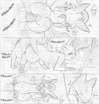 atlas_(artist) comic duo eeveelution english_text erection female feral generation_2_pokemon generation_4_pokemon genitals graphite_(artwork) greyscale hi_res leafeon male male/female monochrome nintendo nude penis pokemon pokemon_(species) pussy quilava sex sketch text traditional_media_(artwork)