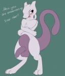 anthro balls biped blush embarrassed felid flaccid foreskin generation_1_pokemon genitals hi_res humanoid_genitalia humanoid_penis legendary_pokemon long_foreskin male mammal mewtwo nintendo nude open_mouth penis pokemon pokemon_(species) posexe presenting purple_balls purple_penis simple_background solo standing