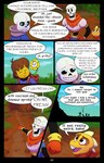 absolutedream absurd_res animated_skeleton bone comic dialogue elemental_creature english_text flora_fauna flowey_the_flower frisk_(undertale) hi_res human lizard mammal monster_kid papyrus_(undertale) plant reptile sans_(undertale) scalie skeleton text undead undertale undertale_(series)