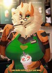 Rating: q
ID: 5158628
Date: 2024-11-03 14:23:01 -0500
Status: active
Score: 108
absurd_res anarchy_symbol anthro apron arcanine arm_tattoo big_breasts bite bracelet breasts canid caption choker cleavage clothed clothing container cup dialogue dual_holding emarcanine english_text eyewear facial_piercing female fishnet_clothing food fully_clothed fur furgonomics furry-specific_piercing generation_1_pokemon glasses green_apron green_clothing green_eyes half-length_portrait heart_apron heart_clothing heart_print heart_symbol hi_res holding_container holding_cup holding_object holding_pen huge_breasts i_mean_breast_milk jewelry makeup mammal meme menu milk name_tag necklace ninkasi nintendo number object_in_mouth orange_body orange_fur pen percentage piercing pokemon pokemon_(species) portrait print_apron print_clothing ring side_boob solo tattoo text wide_hips writing_utensil yellow_text post #5158628