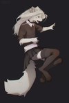Rating: s
ID: 5397038
Date: 2025-02-25 13:29:48 -0500
Status: active
Score: 14
anthro black_clothing black_legwear black_stockings blouse bottomwear canid canine canis clothed clothing colored digital_media_(artwork) female flying fur hair heart_(marking) hi_res jumping legwear long_hair mammal markings open_mouth paws raised_bottomwear raised_clothing raised_skirt shirt simple_background skirt smile solo stockings t-shirt tail teeth topwear underwear white_body white_fur wintemare wolf post #5397038