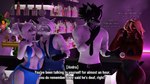 2024 3d_(artwork) absurd_res alcohol alcohol_bottle alicia_(daloaf) andra_(atoastedorange) anthro bar beverage big_breasts black_body black_clothing black_fur black_hair black_leotard black_necktie blue_clothing blue_eyes blue_topwear blue_vest bovid breasts brown_body bunny_costume canid canine canis caprine chest_tattoo clothed clothed_anthro clothed_female clothed_male clothing club container costume cup deaf dialogue digital_media_(artwork) domibun drinking_glass english_text female fox fur glass glass_container glass_cup goat green_body green_fur grey_body grey_fur group hair hi_res kole_(domibun) leon_(atoastedorange) leotard male mammal multicolored_body multicolored_fur mute necktie orange_eyes peter_west_(shockstarbaby) root_beer shirt sign_language soda source_filmmaker_(artwork) tan_body tan_fur tattoo text topwear two_tone_body two_tone_fur vest whiskey_glass white_body white_clothing white_fur white_hair white_shirt white_topwear wolf