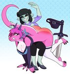 Rating: q
ID: 5599433
Date: 2025-05-26 10:00:27 -0400
Status: active
Score: 23
anthro bluedaruu breasts butt butt_slap cleavage clothed clothing defeated demon dragon duo female female/female footwear hair held_by_tail hi_res high_heels humanoid melee_weapon mythological_creature mythological_scalie mythology over_the_knee pink_body pink_hair scalie shoes slap spanking spyrah_the_dragoness sword tail weapon post #5599433