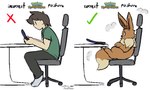 at_table before_and_after brown_body brown_fur chair clothed clothing correct_gaming_posture eevee english_text feral fur furniture gaming generation_1_pokemon human male mammal mane meme nintendo nintendo_3ds nintendo_ds nintendo_ds_family nude nulloffset pokemon pokemon_(species) pokemon_mystery_dungeon poof_effect poof_transformation signature sitting solo spike_chunsoft table tan_body tan_fur text transformation wide_eyed