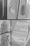 2019 comic deltarune english_text greyscale human kris_(deltarune) lynxgriffin mammal monochrome text undertale_(series)