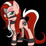 2011 accessory alpha_channel ball_gag bdsm bondage bound cutie_mark equid equine fan_character female feral friendship_is_magic furgonomics gag gagged hair hasbro horse long_hair lotso_(artist) mammal my_little_pony pony solo standing submissive submissive_female tail tail_accessory tailband